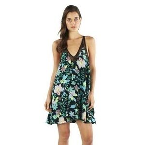 Lovers + Friends Floral Babydoll Mini Dress